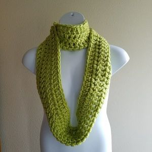 Lime green scarf